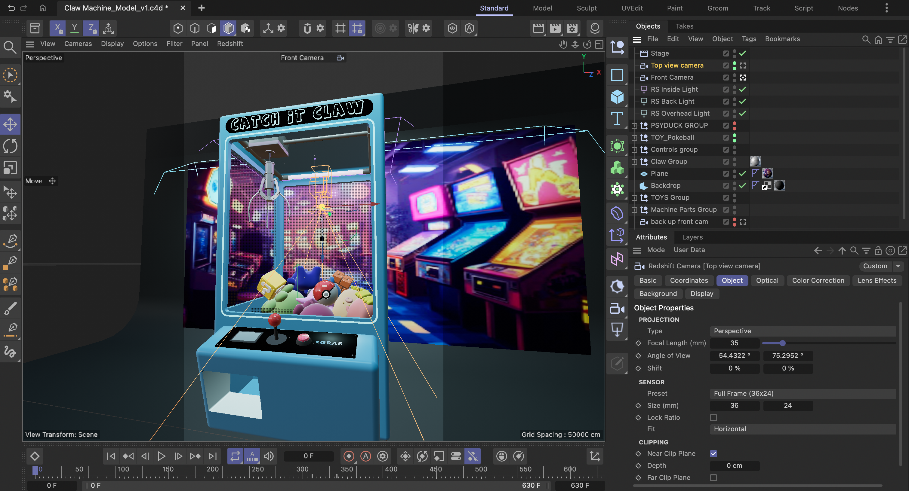 Final Claw Machine animation artwork