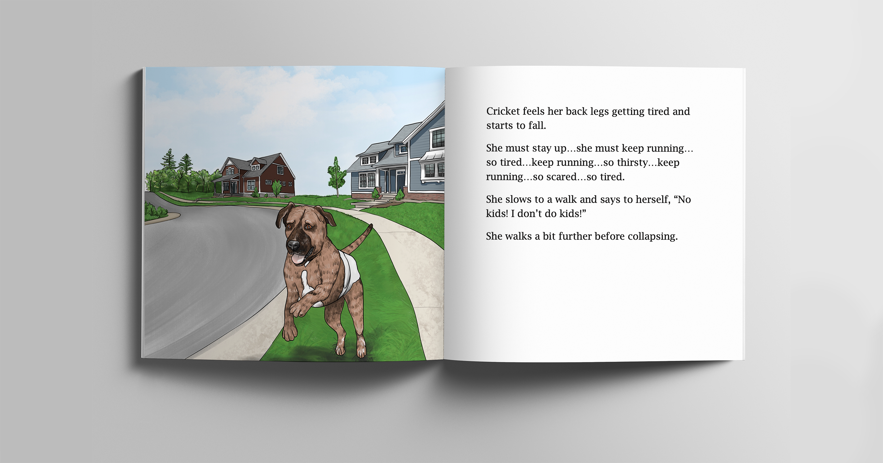 Cricket Goes on Vacation illustration