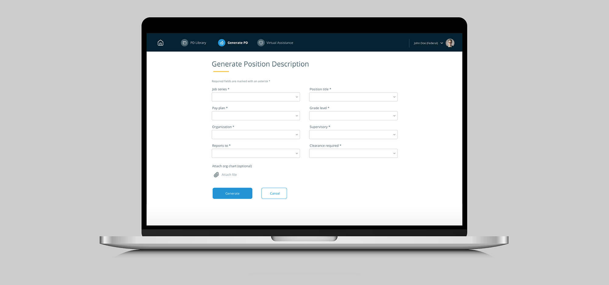 Position Description Generator developed MVP